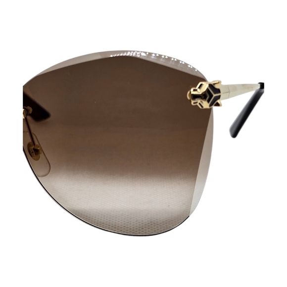 CARTIER SUNGLASSES Elegant Brown BEVELED LENSES main image 5